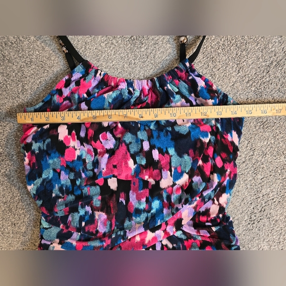 Magicsuit "Lisa" NWT one piece in Vibrant Beachcombing Print High Neckline - Picture 3 of 10